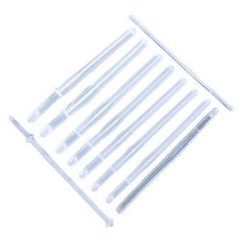 10 Stilar Hæklenål Forme Sæt UV Epoxyharpiks DIY Støbe Silikoneform Kit