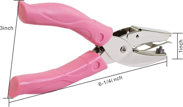 2-pack 1/4 inch Star Shaped Metal Hole Punch with Soft Grip
