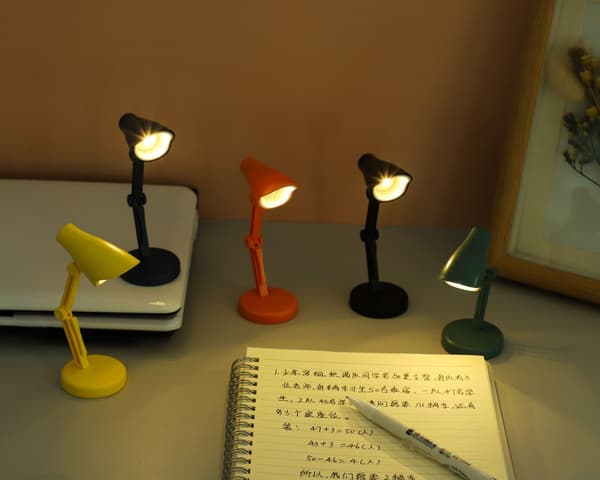 Mini Lille Sammenfoldelig Bærbar LED-bordlampe Bær Lille Natlampe