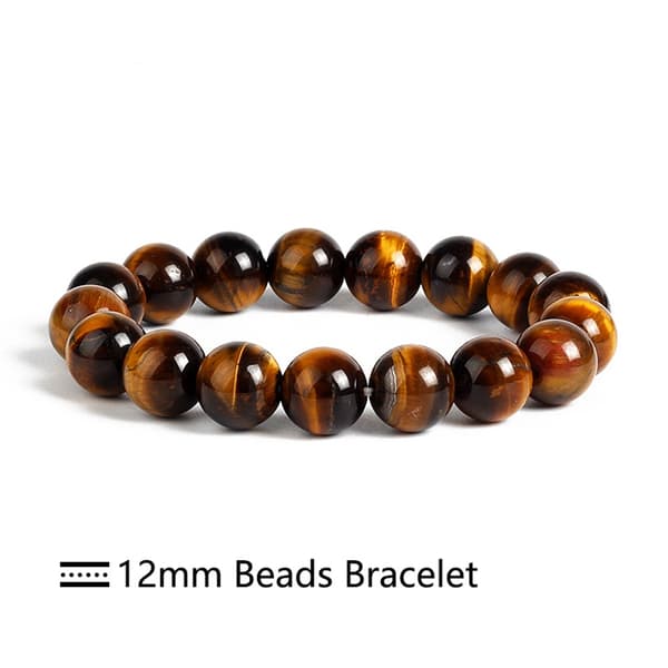 2-delt armbånd i tigerøye, 8 mm + 12 mm, edelstensperle, energi