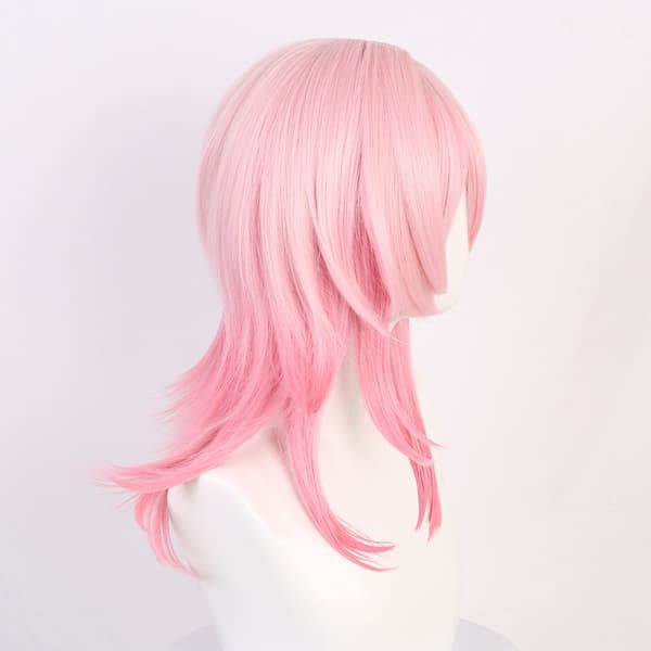 1 stk. Lang Lige Pink Paryk til Honkai Star Rail 7. marts Cosplay
