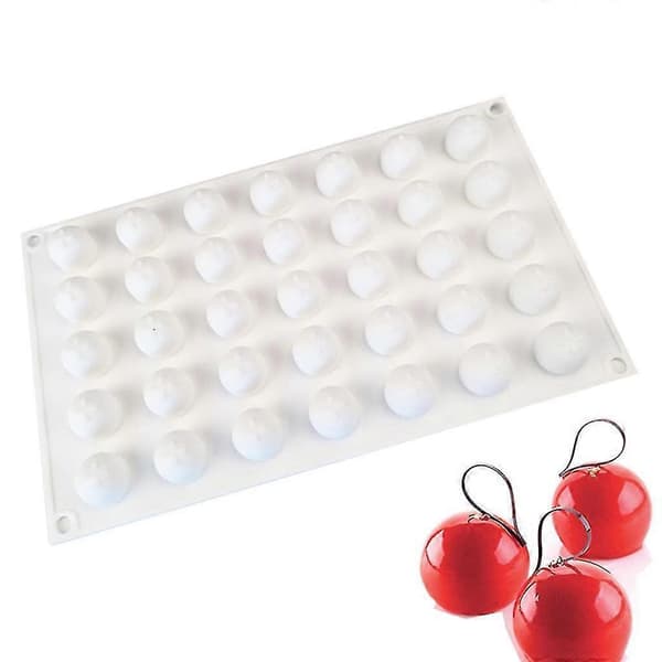 35 Hulrum 3D Rund Sfære Bold Silikoneform Kagedekoration Mousse Dessert Bageform DIY Bageværktøj