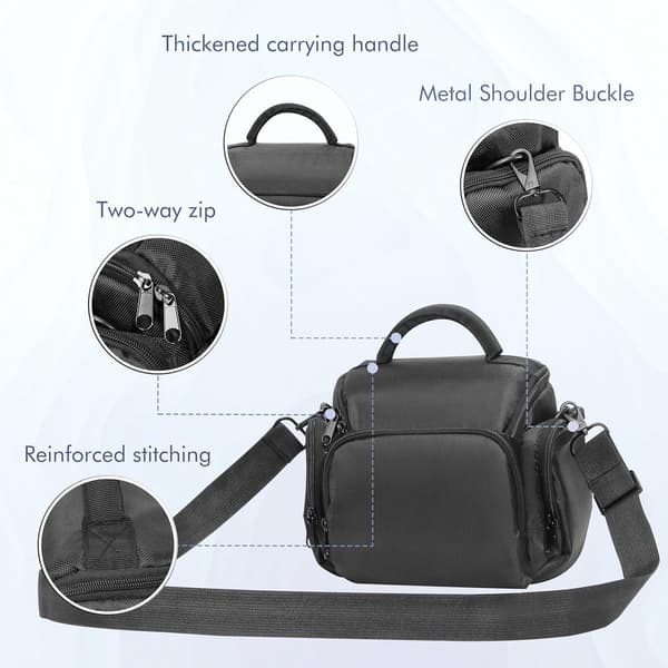 Camera Bag - Single Bag - Adjustable Shoulder Strap - Lightweight Waterproof - Crossbody Bag - 17*10*16cm)