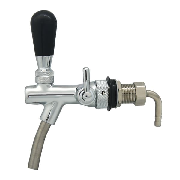 G5/8 Beer Adjustable Dispenser Faucet with Flow Control Valve, for Homebrew Draft Beer