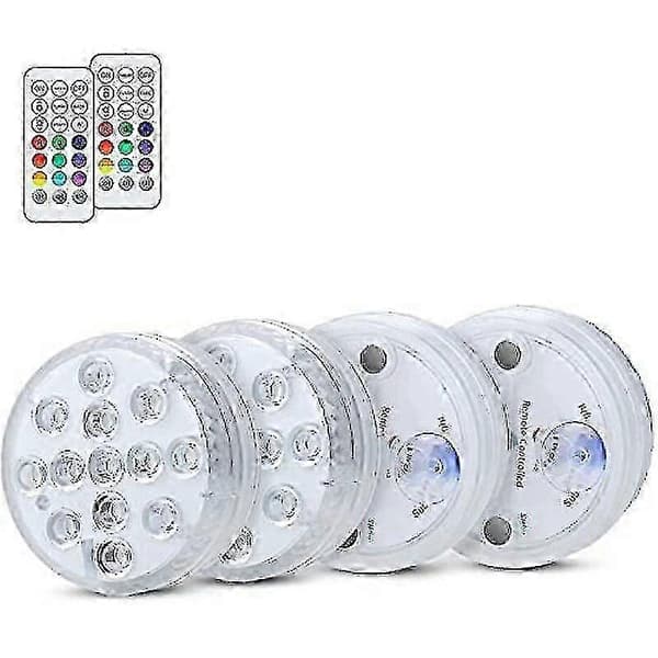 Underwater Lamp, LED Underwater Lights Pool Lighting Waterproof With Remote Control, Ip68, 13 LEDs Change LED Underwater Festi [DB]
