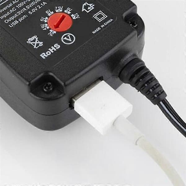 30W 3V 4.5V 5V 6V 7.5V 9V 12V AC/DC Adapter Justerbare Strømadaptere USB Universal Oplader Strømafbryder