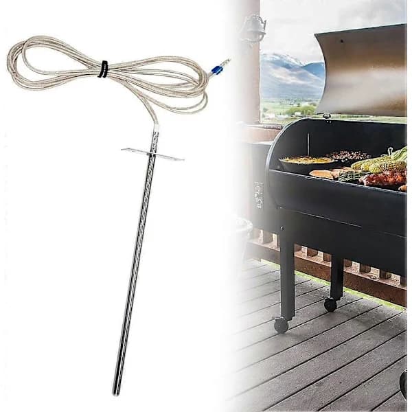 RTD temperatursensorerstatning for Traeger Grills 22 34-serien, rustfri stålsensor for trepelletsgriller