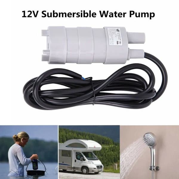 12V Husbil Dränkbar Vattenpump Mikro Högtryck DC för