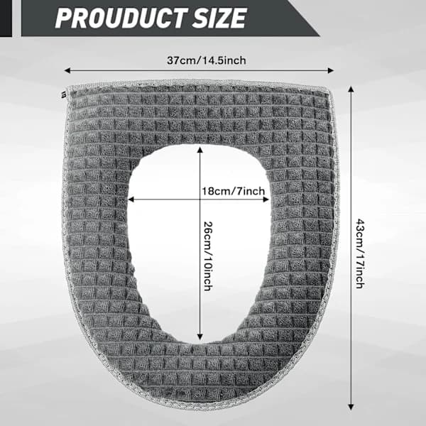 Toilet Seat Covers for Bathroom, 2-Pack, with Cushion