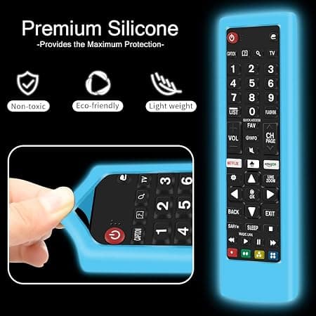 (Glow Blue) Beskyttende etui til LG AKB75095307 AKB75375604 AKB749