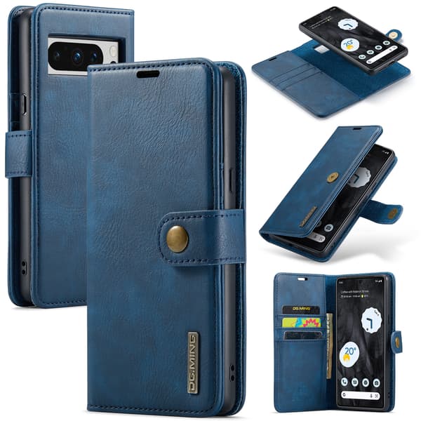 Yhteensopiva Pixel 9876 Lompakko Nahkakotelo Flipskydd blu_tfrf sininen Pixel 8A blue Pixel 8A