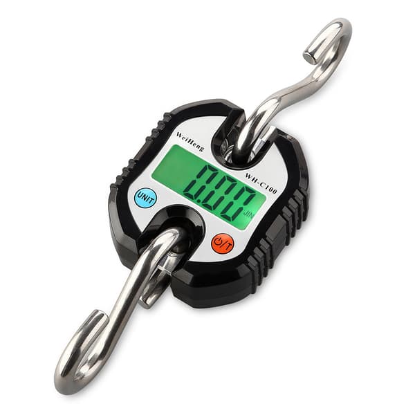 1 STK (Sort) Bærbar Professionel Digital Kranvægt 150 KG, Mini