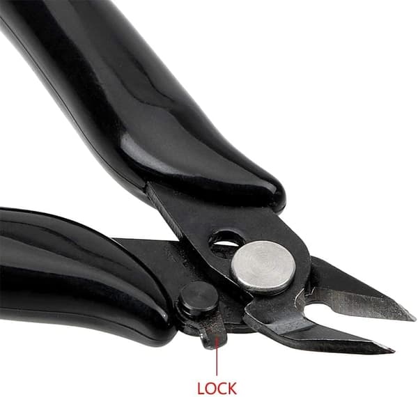 Mini Cable Cutter, Flush Pliers with Lock, Side Cutter, Finely Processed Hand Tool