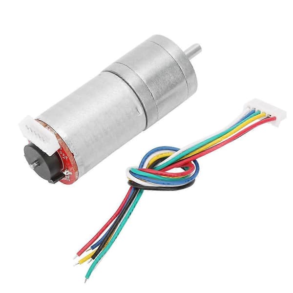 DC 12V Gearmotor med encoder, hastighedsreducerende motor til robot, RC-bil, DIY-motorlegetøj (200RPM)