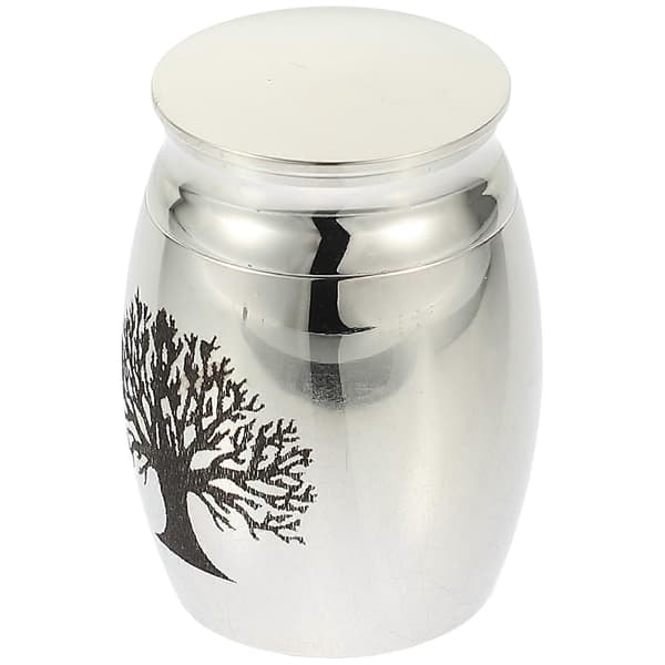 1st Funeral Urn for Ashes Stainless Steel Mini Jar Pet Ash Casket