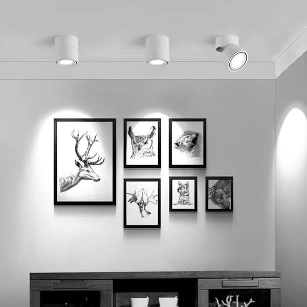 LED 12W Dæmpbar Loftspot Konstbelysning Spotlights Indo