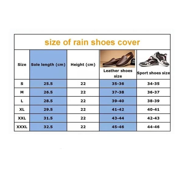 1 Pair PVC Rain Boot Covers Waterproof Non-slip Reusable Rain Boots for Rainy Days Pearl Red L