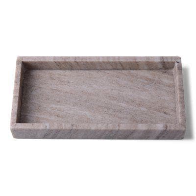 Bricka 30x15 cm Avlång Marmor Form Living Beige beige