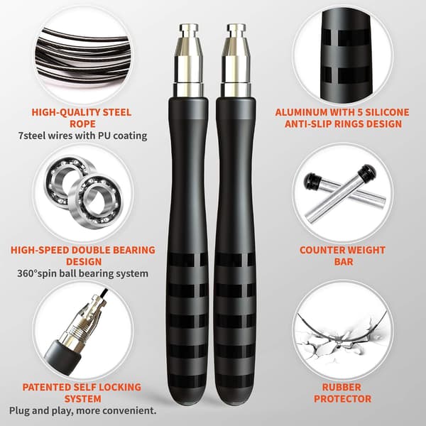 Professional Jump Rope Without Rope, Adjustable Jump Rope, I