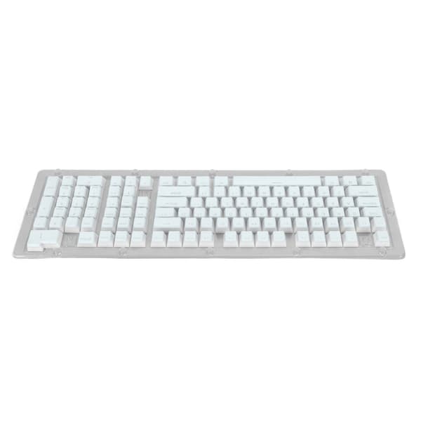 Keyboard Keycaps 130 Keys OEM Height PBT Pudding Double Layer Two-Color Injection Translucent DIY Keyboard Keycaps Blue