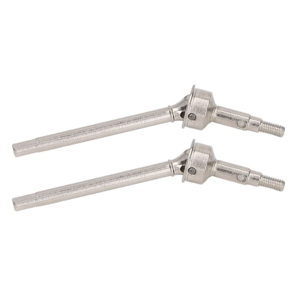 2pcs RC Front Axle Drive Shaft Efficient Power Steel Front Axle CVD for Traxxas 1/18 TRX4M RC Car Silver
