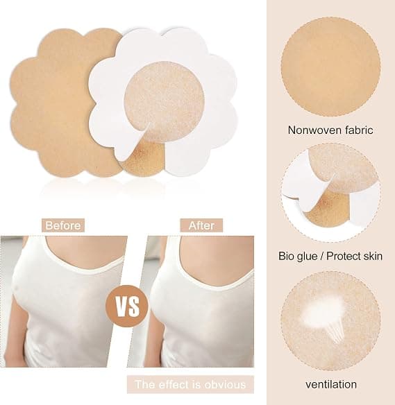 40 stk. Nipple Covers Selvklebende Usynlige Nipple Brystbeskyttere