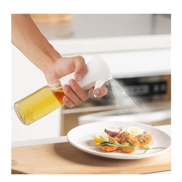 Glassprayflaske til olie og eddike - 200ml Sort