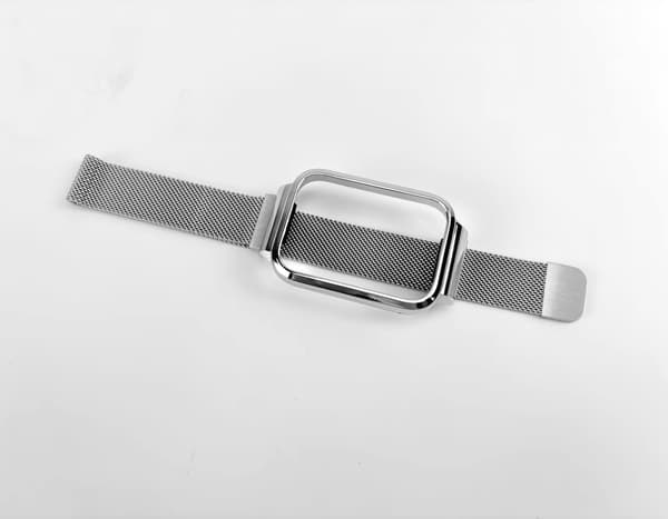 Urrem til Xiaomi Mi Band 8 Pro - Metalramme med Milanese Loop Sølv