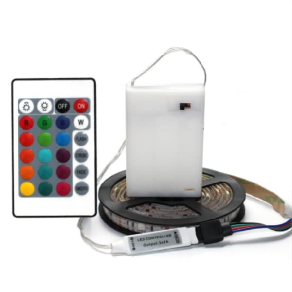 LED-ljusslinga med fjärrkontroll RGB 2 m IP65