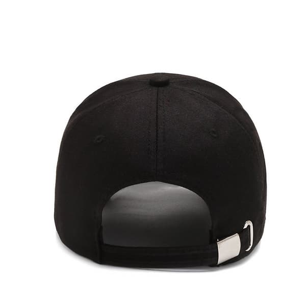 Sort og hvid broderi-justerbar baseballkasket golfhat Moto