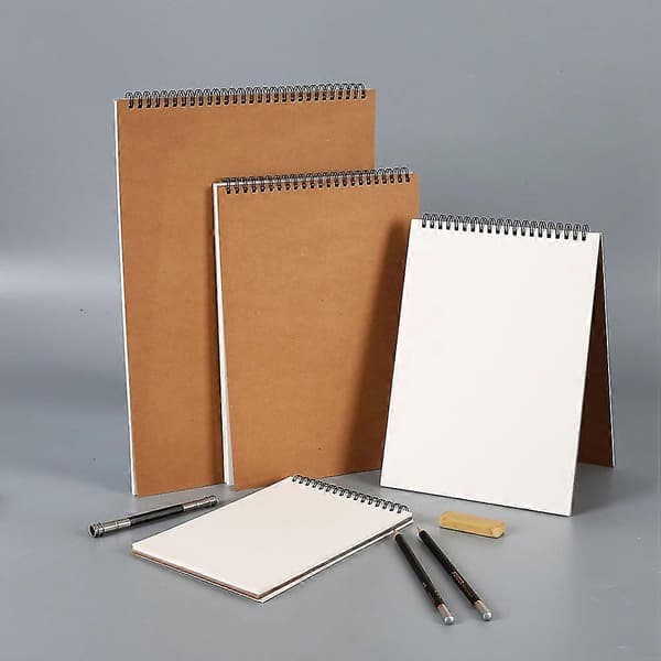 Sketchbook spiral block for drawing 2 pcs brown drawing books