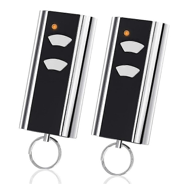 Set of 2 Garage Door Remote Controls, Replacement for RCU 433-2K, 433.92 MHz Handheld Transmitter