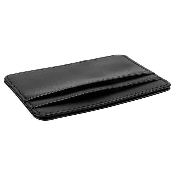 Card Holder Durable Practical PU Protective Case Credit Card Holder for Man Woman Black