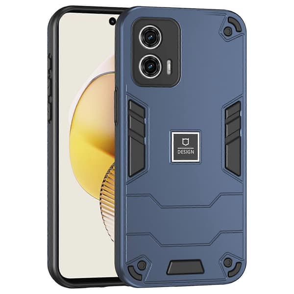 Deksel til Motorola Moto G73 5G 2 i 1 Robust Hard PC Myk TPU Telefonbeskyttelse