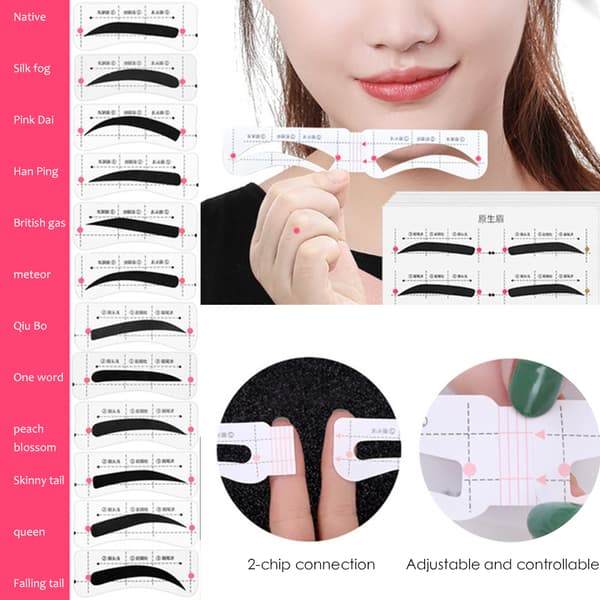 Eyebrow Stencil Kit Reusable Eyebrow Template Eyebrow Shaping Tool Eyebrow Grooming Kit