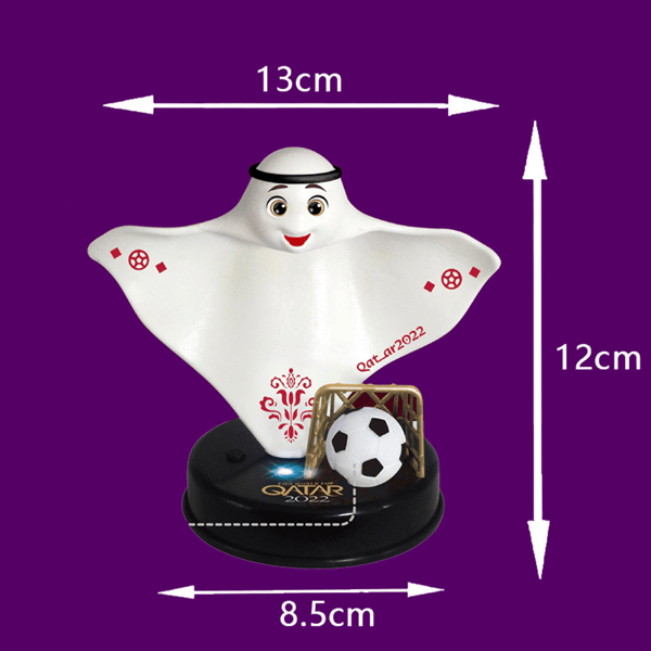 2022 VM-stand, Qatar VM-maskot skrivebordsdekoration