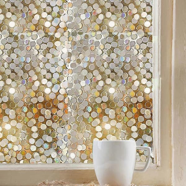 Statisk Selvklebende Glassdekor Prikker Glansfull Reflekterende Vindusdekor Kunstdekor