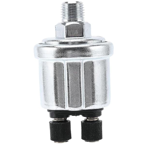Olietrykssensor 1/4NPT 13mm 0-10Bar Måleinstrument sølv silver