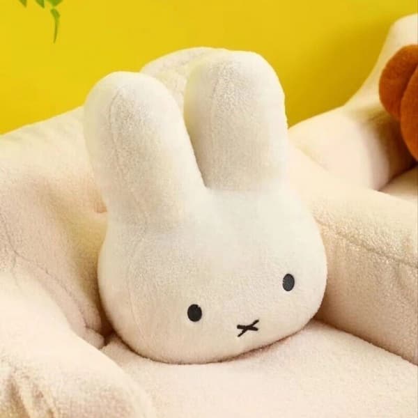 Miffy Rabbit Plush Toy Soft Stuffed Bunny for Bedroom Decor and Cuddles White