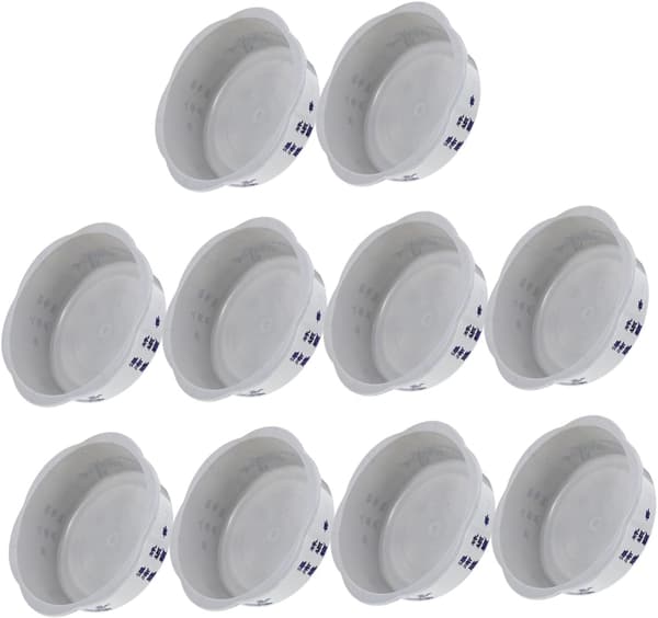 10 stk. hydroponiske urtepotter af plast ca. 18 cm x 6 cm vandreserverende til vandplanter altanhavekontor -