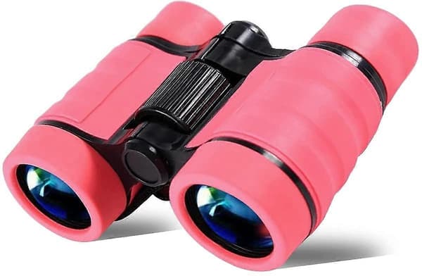 Børnekikkert Kompakt Mini Foldbar Kikkert Pige Dreng Gave (Pink) [db]