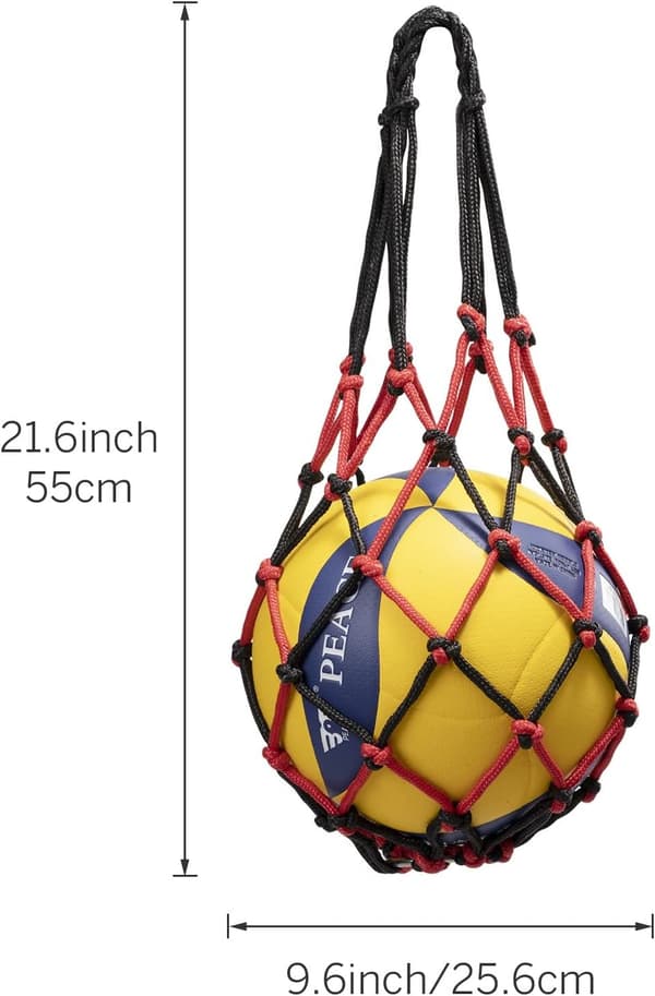2 stk. Ballonpose Stor Net Mesh Taske til Foldbar Nylon Net Taske Opbevaring Holdbar Genanvendelig