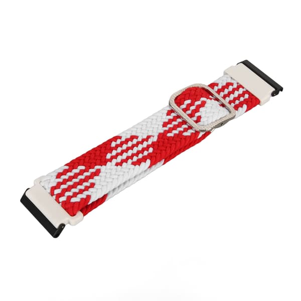 Braided Nylon Sport Band Adjustable Replacement Strap for Spartan Hr Baro Red White