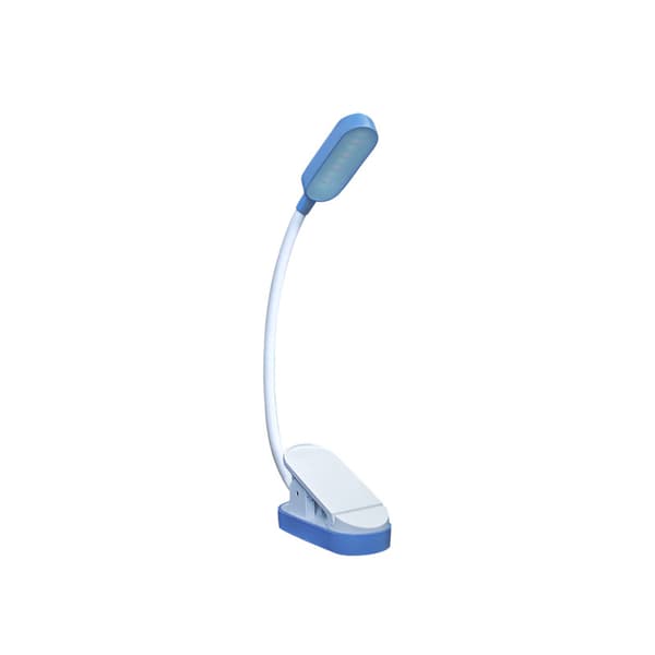 Svart boklampe - LED-klemmelampe for studenter Svart