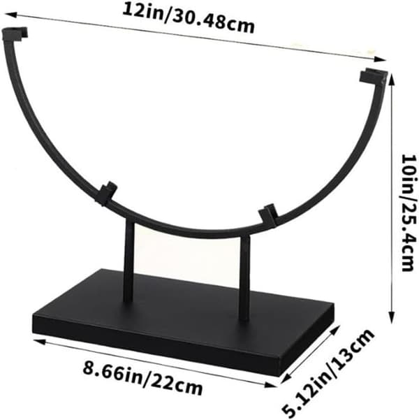 , halvveis rundt, av metall, feste for kunststaffeli, 30 cm, dekorasjon -