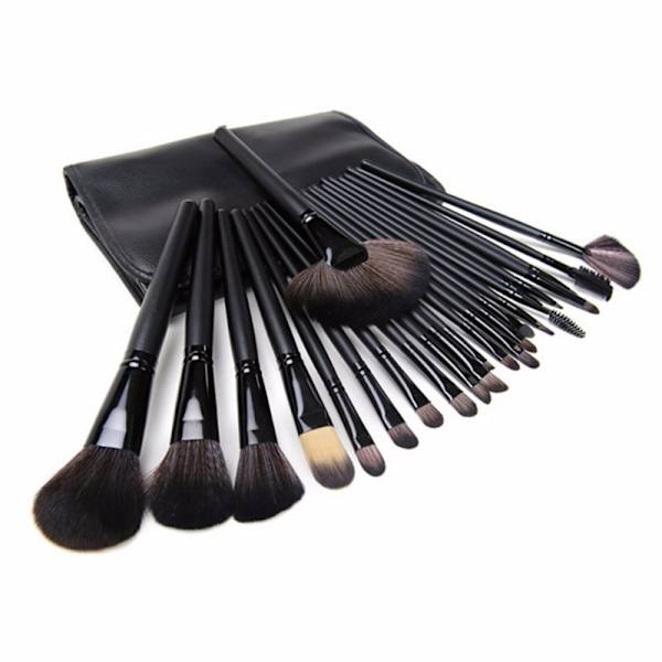 24-pack Makeup Brushes / Makeup Brushes in Leather Case