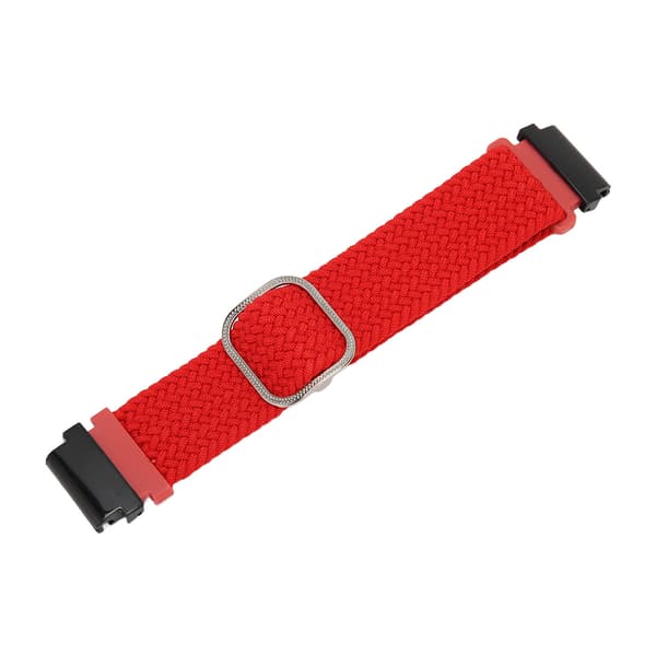 Woven Nylon Adjustable Watch Strap for Garmin Fenix 7S 6S 5S Red