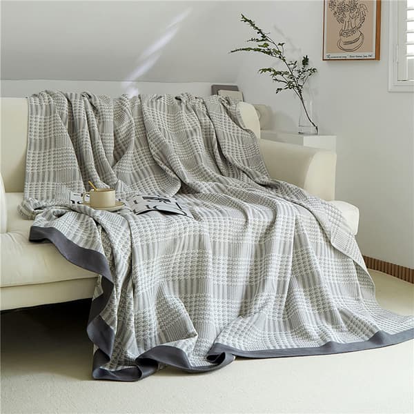 Køleplaid, åndbar bambusfiberplaid - 150 cm × 200 cm