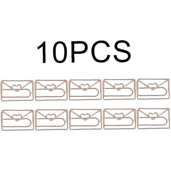 10-pack Paper Clips, Envelope Shaped Paper Clips, Journal Paper