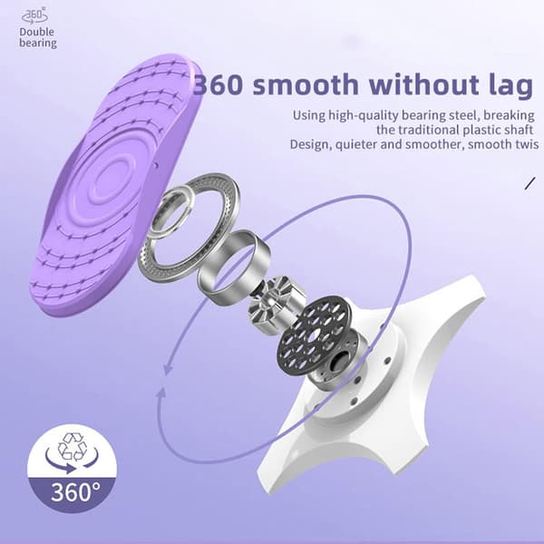 Dobbeltpedal hjemmefitnessudstyr dans split taljetwister Pink Rosa